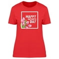thumbnail image 1 of Happy Mothers Day Pink Tulips T-Shirt Women -Image by Shutterstock, Female Small, 1 of 2