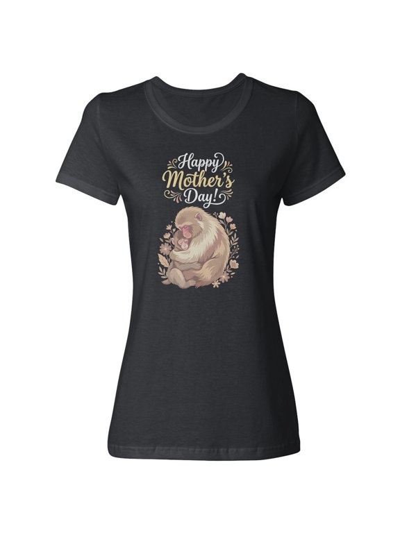 Happy Mothers Day Punch The Monkey Mom T-Shirt