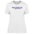 thumbnail image 1 of Happy Mothers Day Purple Font T-Shirt Women -Image by Shutterstock, Female Large, 1 of 2