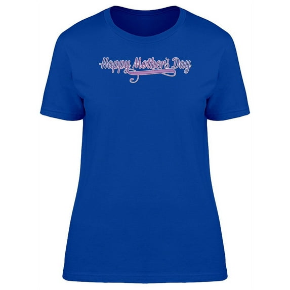 Happy Mothers Day Purple Font T-Shirt Women -Image by Shutterstock, Female Large