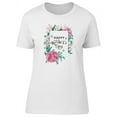 thumbnail image 1 of Happy Mothers Day Square Flowers T-Shirt Women -Image by Shutterstock, Female Medium, 1 of 4