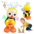 thumbnail image 2 of Miracland Astronaut Dancing Toy With Lights & Music - Orange Space Man Crawling Toy For Babies 2 of 13