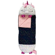 Happy Nappers: Pillow & Sleepy Sack: Medium - Shimmer Unicorn - 54 x 20", 2-In-1: Plush Animal Opens To Sleeping Bag, Soft Play & Nap Character, Kids 3+
