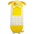 thumbnail image 1 of Happy Nappers: Pillow & Sleepy Sack: Medium - Yellow Dog - 54 x 20", 2-In-1: Plush Animal Opens Into Sleeping Bag, Soft Play & Nap Character, Kids 3+, 1 of 10