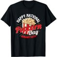 thumbnail image 1 of Happy National Popcorn Day - Popcorn Lover Caramel Corn T-Shirt, 1 of 6