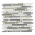 thumbnail image 1 of Happy Friends 3-in. x 1-in. Linear Brick Joint Polished Glass Mosaic Wall and Floor Tile, 1 of 1