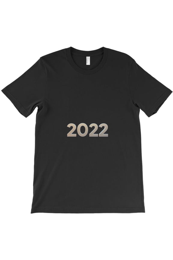 Happy New Year 2022 Funny Gold 3D Text Clean And Minimalist Style Graphic - Funny Gift for Him, H23743 T-Shirt, for Men and Women, Up to Size 5XL