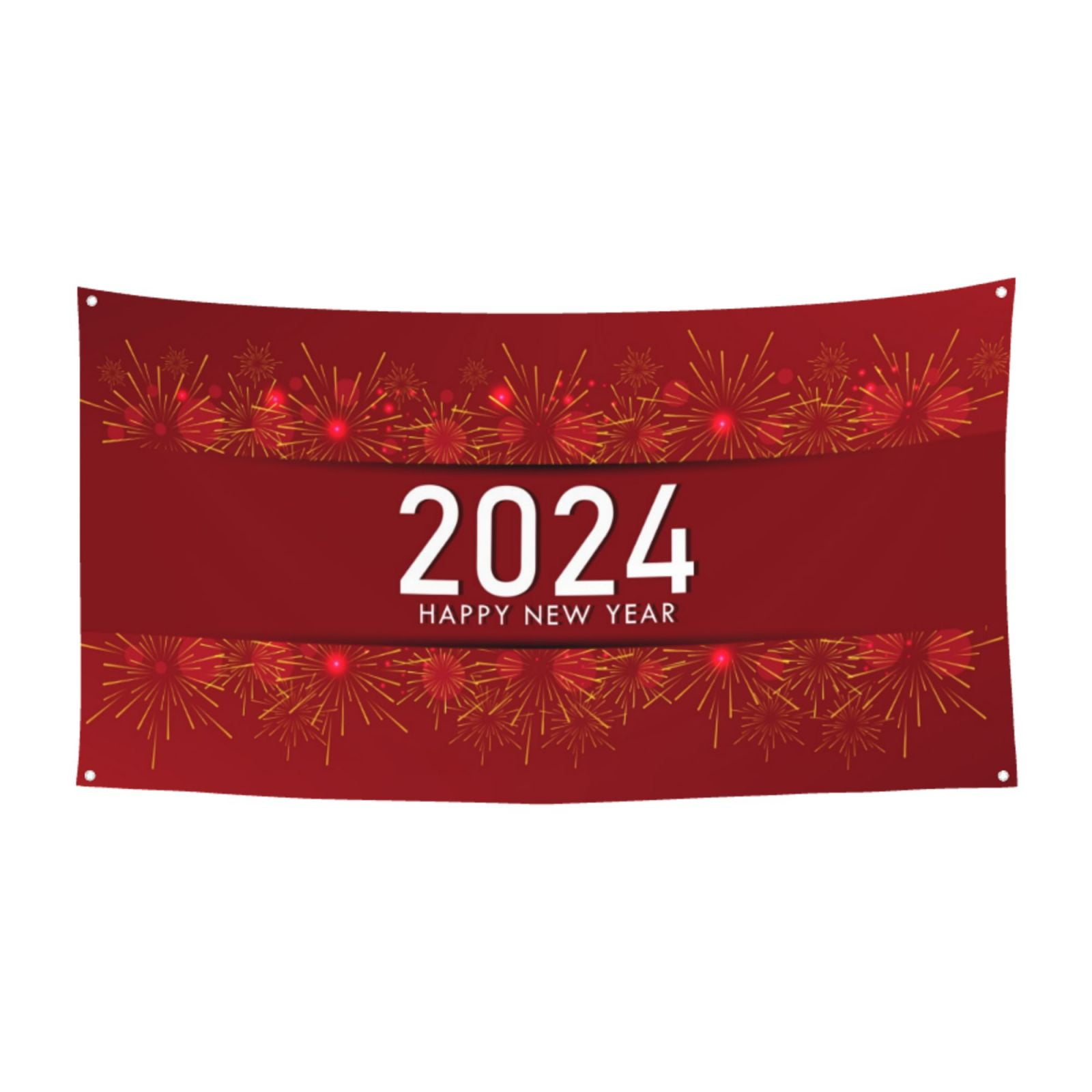 Happy New Year 2024 Backdrop Party Banner Holiday Decoration Photo