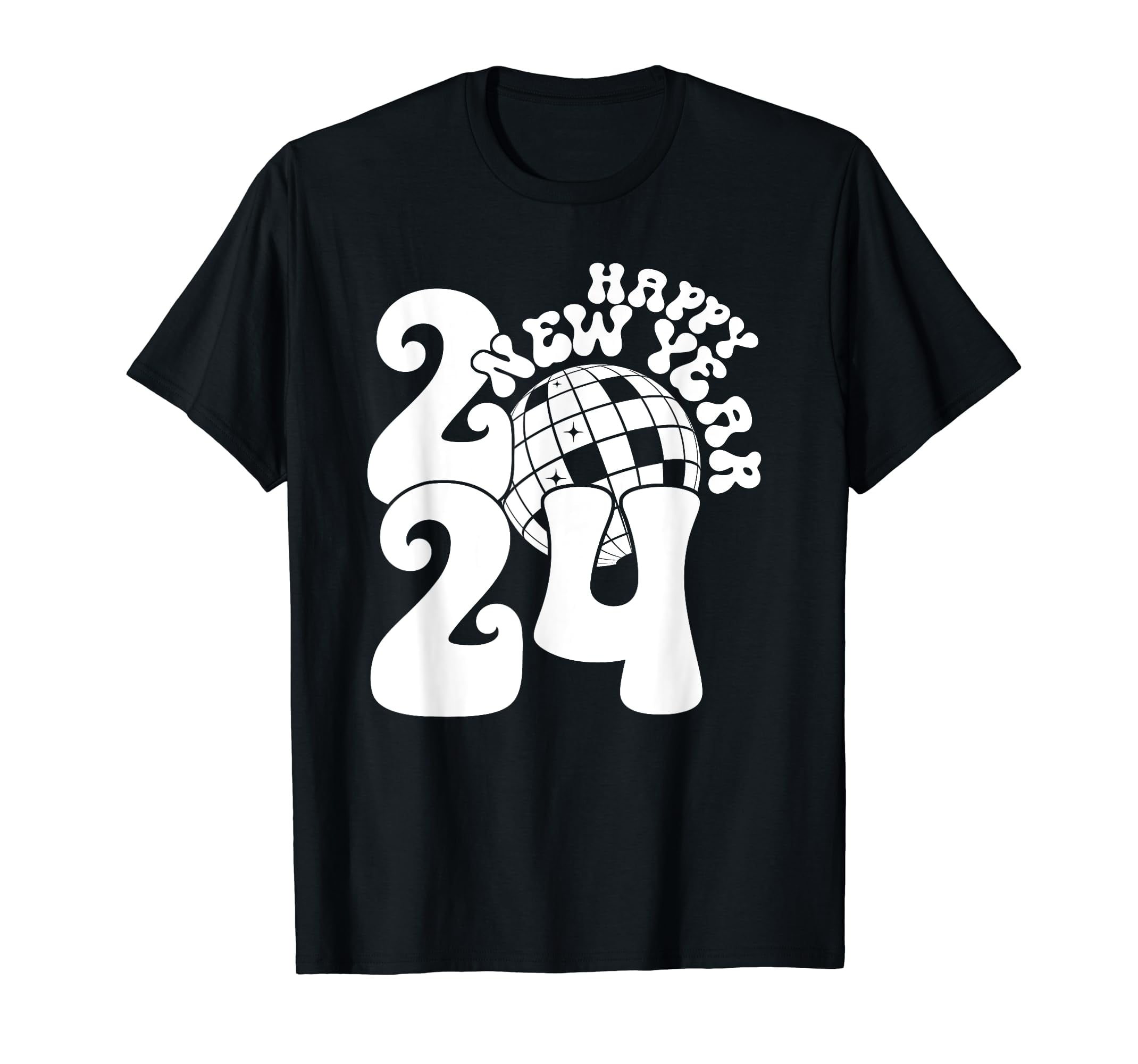 Happy New Year 2024 Funny New Years Eve Party Disco Balls T Shirt happy-new-year-2024-funny-new-years-eve-party-disco-balls-t-shirt
