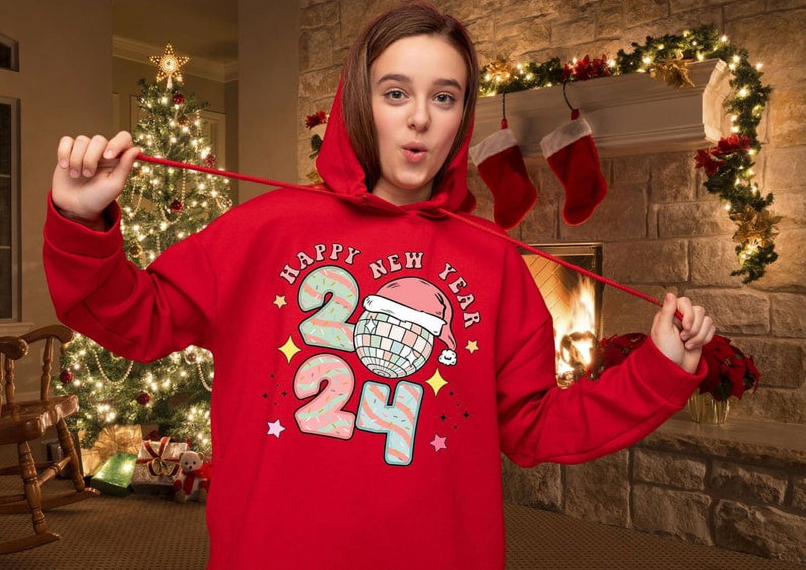 Happy New Year 2024 Hoodie, Happy 2024 Party Hoodie, Happy 2024 Holiday