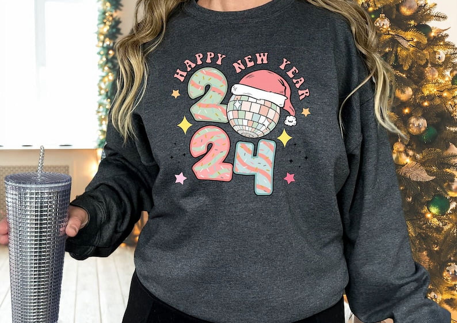 Happy New Year 2024 Sweatshirts, Happy 2024 Party Shirts, Happy 2024