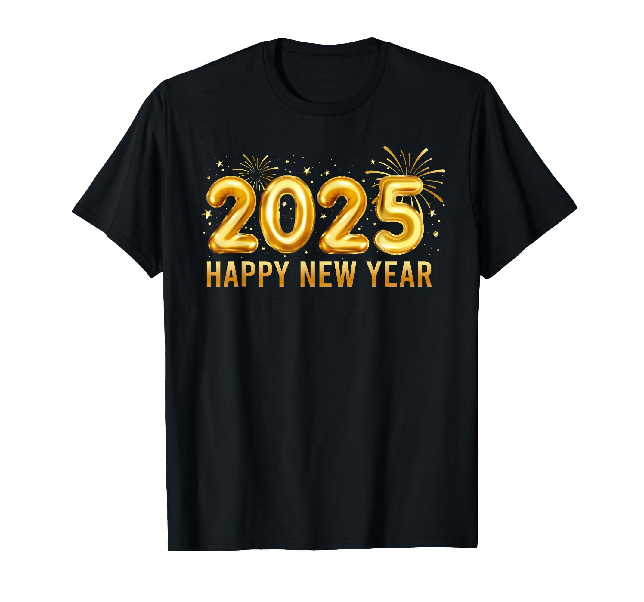 Happy New Year 2025 Eve Party Fireworks Funny Hello 2025 TShirt