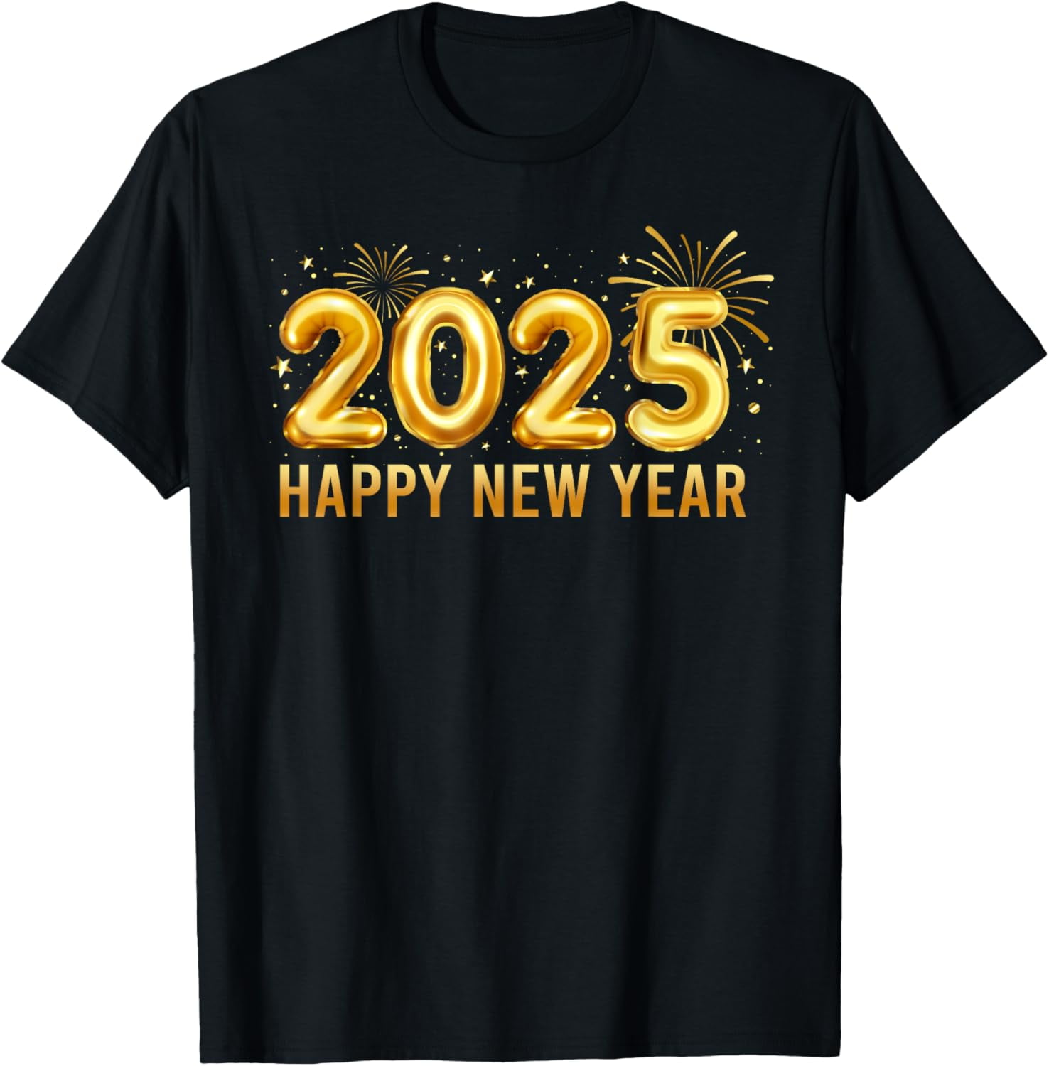 Happy New Year 2025 Eve Party Fireworks Funny Hello 2025 TShirt