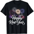 Happy New Year 2025 Fireworks New Year's Eve Party Countdown TShirt