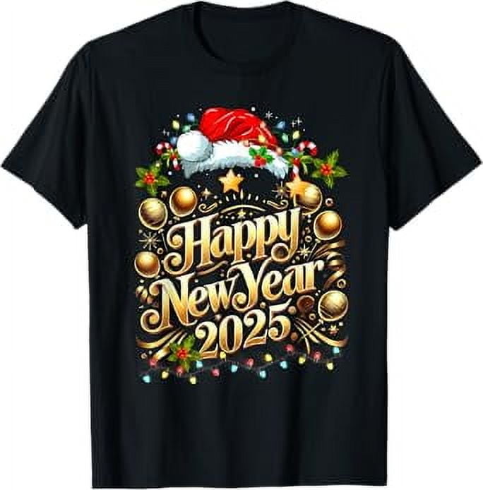 Happy New Year 2025 Goodbye 2024 Hello 2025 Christmas Women TShirt