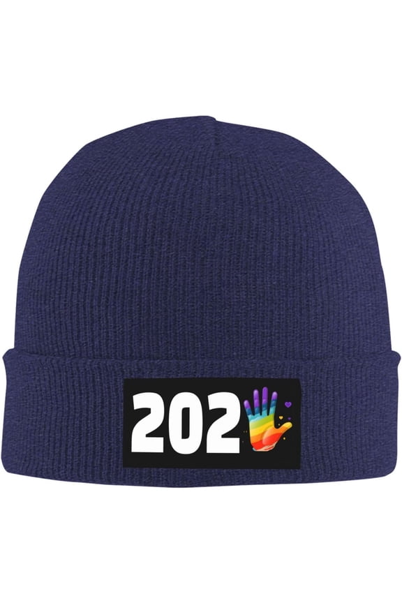 Happy New Year 2025 LGBT Beanie Cap Knit Hat