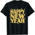 thumbnail image 1 of Happy New Year 2025 New Years Eve Party Countdown Fireworks T-ShirtMen and women, Black T-shirt, size: Extra large, 1 of 4