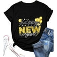 Happy New Year 2025 TShirt for Women Funny Novelty New Year's Eve