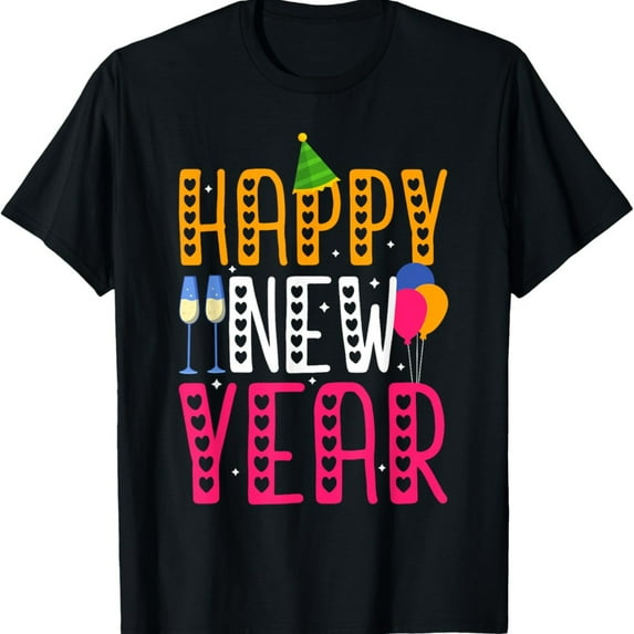 Happy New Year 2025 for Family Men Women Kids New Years T-Shirt