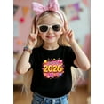 thumbnail image 1 of Happy New Year 2026 And Ballon Stars Patterned Novelty Graphic Kid T-Shirt Casual  Style With 100% Cotton Fabric,Suitable for Boys And Girls,Size From 3T-13Y,Ideal Gift for Kids, 1 of 6