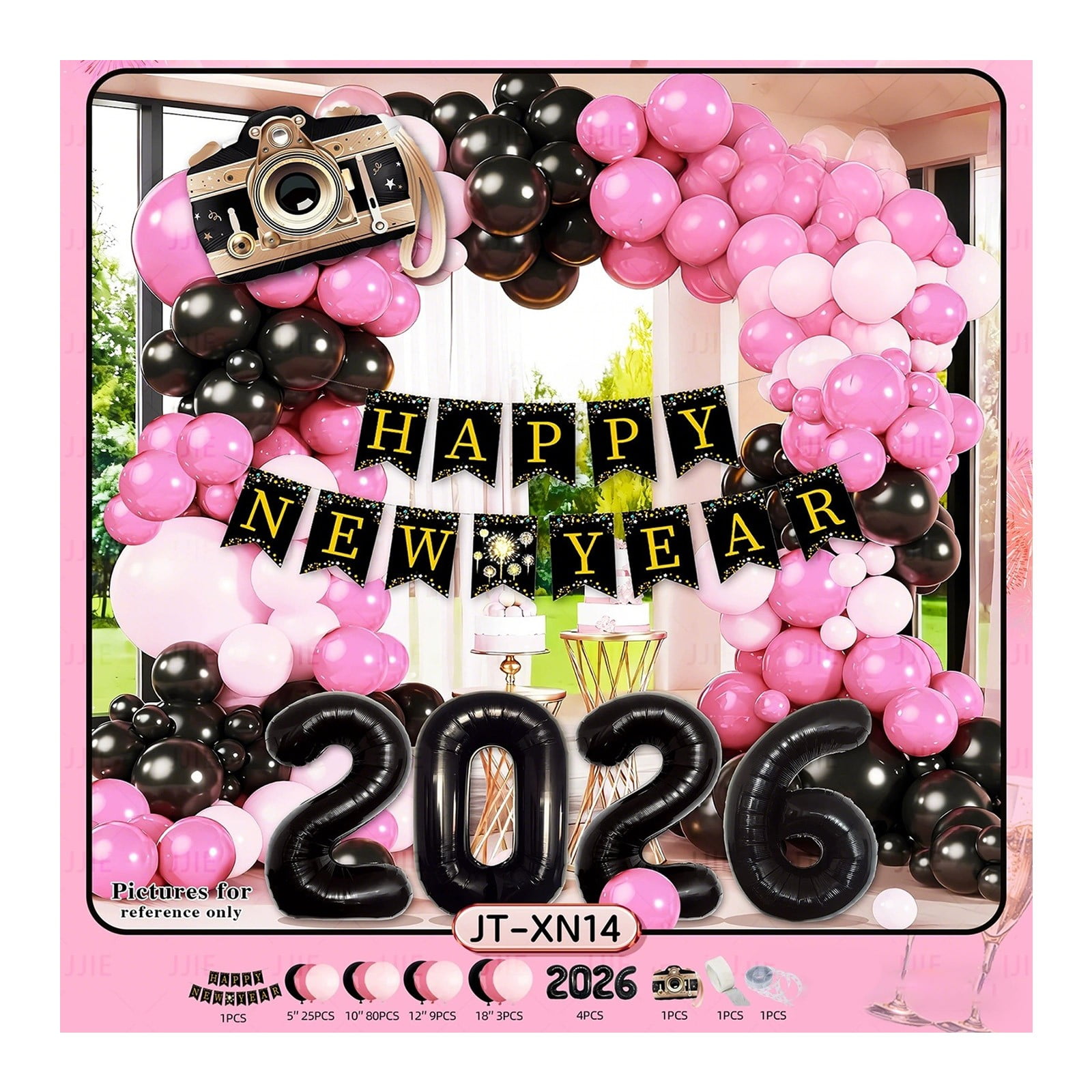 Happy New Year 2026 Balloons - New years Eve Party Supplies 2026, NYE ...