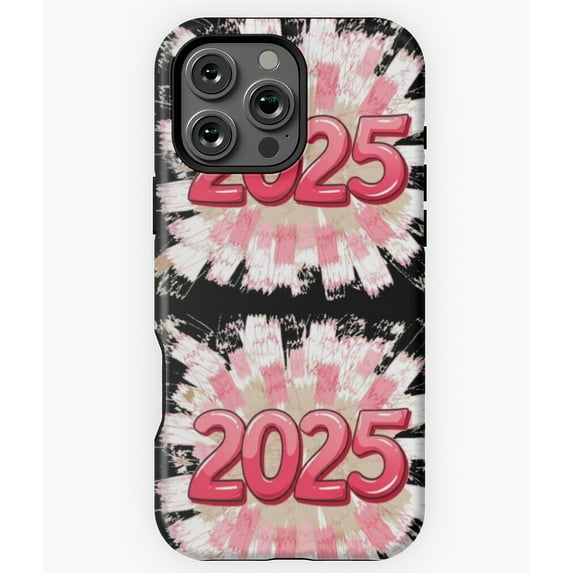 Happy New Year 2026 Black Celebration Phone Case for iPhone 16 15 14 13 12 11 Pro Max