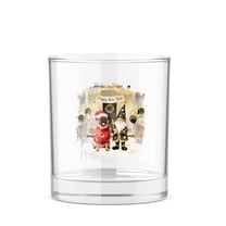 Happy New Year 2026 Brussels Griffon Santa Gnome Holiday Party Snow 11oz Whiskey Glass Mug Griff Dog Lover Whiskey Cocktail Glasses Cup - 13019
