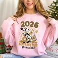 thumbnail image 1 of Happy New Year 2026 Disneyland Sweatshirt, Mickey And Friends New Year Sweatshirt, Disney New Year Hoodie, Welcome to 2026 Crewneck 234052,Light Pink Color,Size 3XL, 1 of 5