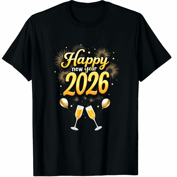 Happy New Year 2026 Funny New Years Eve Party Men Women T-Shirt