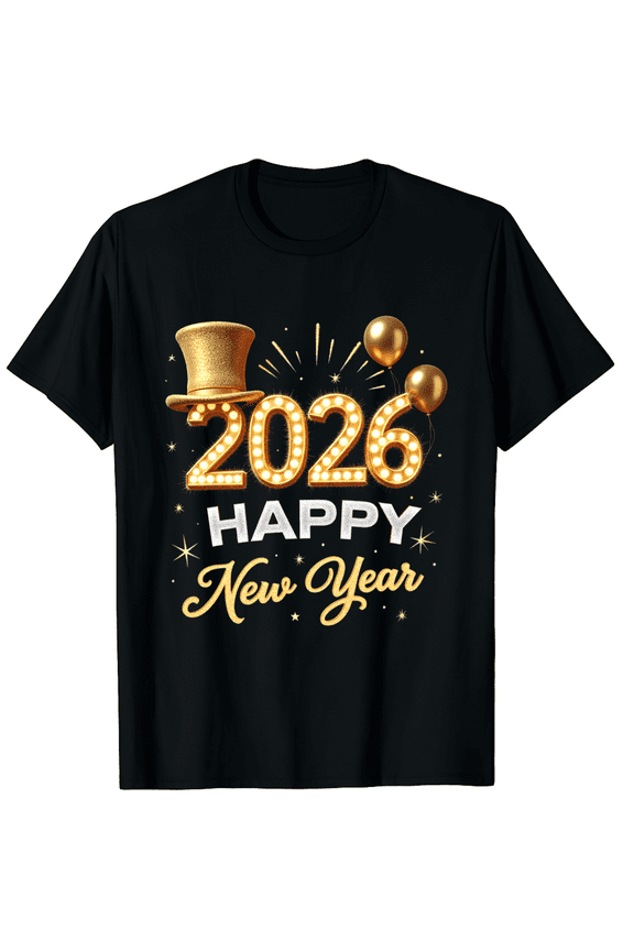 Happy New Year 2026 Funny New Years Eve Party Men Women T-Shirt