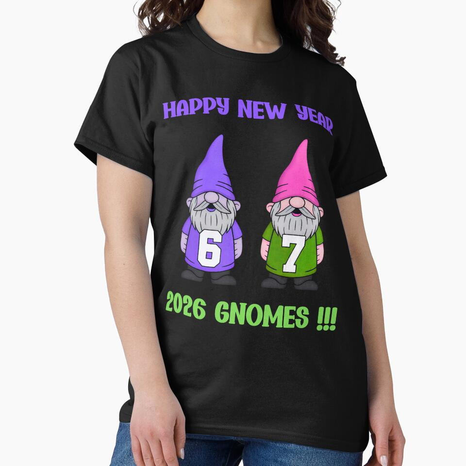 Happy New Year 2026 Gnomes Fun Festive Celebration Art Unisex T Shirt Happy New Year 2026 Gnomes Fun Festive Celebration Art Unisex T Shirt Up To Size 5XL 9fb901a0 77ab 4131 B0cb 