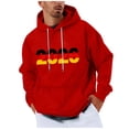 thumbnail image 1 of Happy New Year 2026 Pullover Drawstring Long Sleeve Hooded Sweatshirts with Kangaroo Pocket, 1 of 4