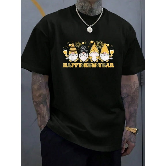 Happy New Year 2026 Shirt Men Women Shirt New Year 2026 T-Shirt - Soft 100% Cotton, Breathable, Casual Short Sleeve Top For Men