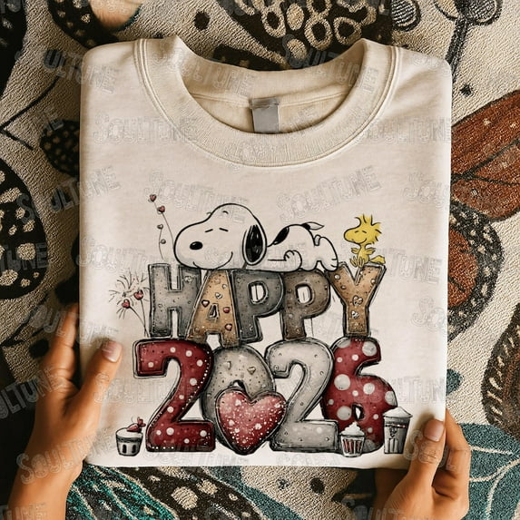 Happy New Year 2026 Shirt SAND Unisex S-5XL Hot Trending Shirt, Vintage Birthday Gift