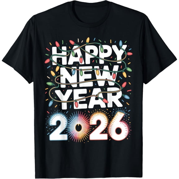 Happy New Year 2026 Sparkle Shirt for Women T-Shirt