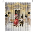 thumbnail image 1 of Happy New Year 2026 Weimaraner Santa Gnome Holiday Party Snow Shower Curtain Weim Gray Ghost Dog Lover Waterproof Bathroom Bathtub Curtain - 13019, 1 of 5