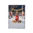thumbnail image 1 of Happy New Year 2026 Wirehaired Pointing Griffon Holiday Balloons Party Snow Travel Passport Wallet Dog Lover PU Leather Passport Holder Cover - 13018, 1 of 5