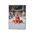 thumbnail image 1 of Happy New Year 2026 Yorkshire Terrier Holiday Balloons Party Snow Travel Passport Wallet Yorkie Dog Lover Gifts PU Leather Passport Holder Cover - 13018, 1 of 5