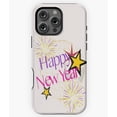 thumbnail image 1 of Happy New Year Abstract Lettering Stars Phone Case for iPhone 16 15 14 13 12 11 Pro Max Creative Phone, 1 of 2