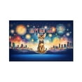 thumbnail image 1 of Happy New Year with Abyssinian Fireworks Holiday Xmas Winter 2025 Indoor Rug Cat Lover Kitten Owner Gifts Carpet Living Bed Room Sofa Home Decor - 00025, 1 of 5
