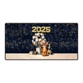 thumbnail image 1 of Happy New Year Abyssinian Welcome 2025 Balloon Firework Party Desk Mat Full Keyboard Mouse Pad Cat Lover Kitten Owner Gifts Large Mousepad - 01014, 1 of 5