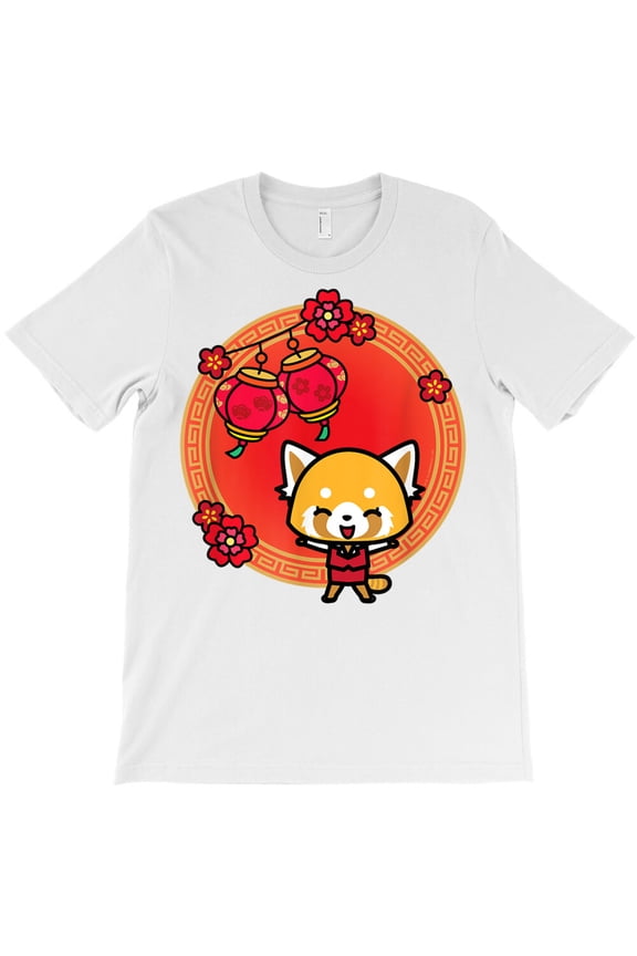 Happy New Year Aggretsuko Lunar New Year 2026 Themed Funny Holiday Fun G36948 Unisex T-Shirt, Up to Size 5XL
