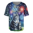 thumbnail image 1 of Happy New Year American Shorthair Family Cheer Winter Midnight Firework All Over Print 3D Baseball Shirt Cat Lover Kitten Owner Gifts Softball Sport - 02025, 1 of 6