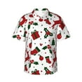 thumbnail image 1 of Happy New Year And Merry Christmas Hawaiian Shirts For Men, Summer Short-Sleeve Relaxed-Fit Button-Down Shirts 3x-Large, 1 of 9