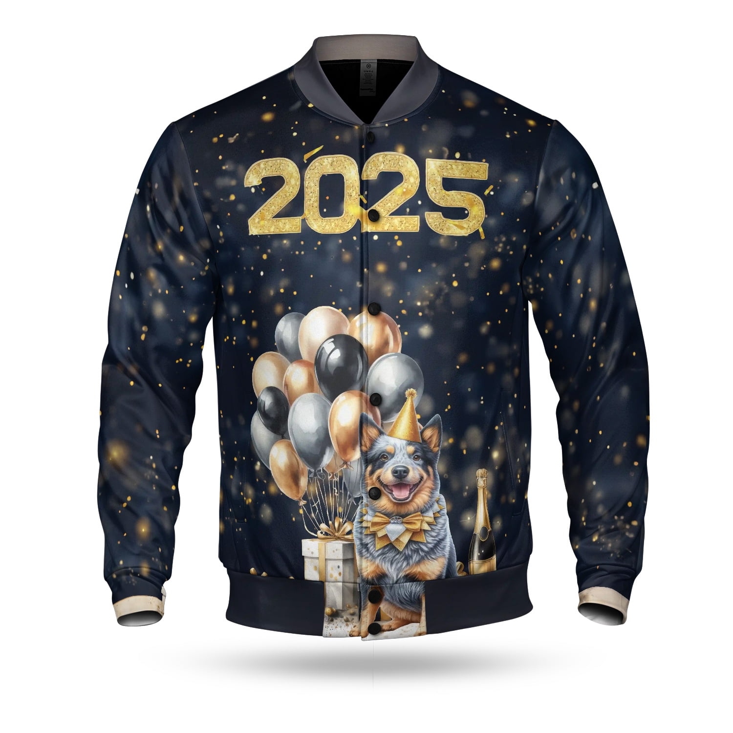 Happy New Year Havanese Welcome 2025 Balloon Firework Party All 