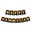 , Happy New Year Banner No DIY, NYE Decorations 2025, New Years Eve