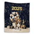 thumbnail image 1 of Happy New Year Beagle Welcome 2025 Balloon Firework Party Quilt Blanket Beagles Dog Lover Gifts Idea Cozy Comforter Throw Blanket - 01014, 1 of 5