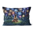 thumbnail image 1 of Happy New Year Belgian Malinois Family Cheer Winter Midnight Firework Pillow Cushion Double Sided Sheepdog Dog Lover Gifts Throw Pillow - 02025, 1 of 4