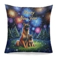thumbnail image 1 of Happy New Year Belgian Malinois Family Cheer Winter Midnight Firework Pillowcase Double Sided Sheepdog Dog Lover Gifts Pillow Case Covers - 02025, 1 of 3