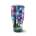 thumbnail image 1 of Happy New Year Bernese Mountain Dog Family Cheer Winter Midnight Firework 30oz Stainless Steel Tumbler Insulated Cup with Lid Berner Lover Gifts - 02025, 1 of 5